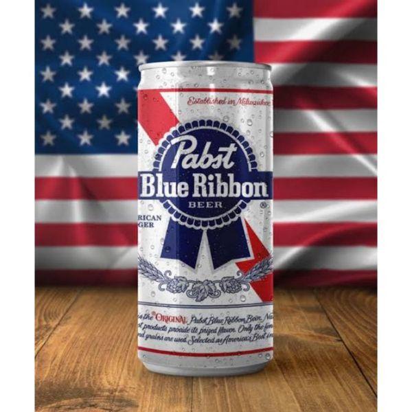 希少　Pabst Blue Ribbon Cerveja Pabst Blue Ribbon 355ml - Cerveja - Magazine Luiza